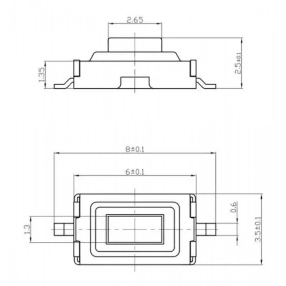 Push Button Switch Smd Pines