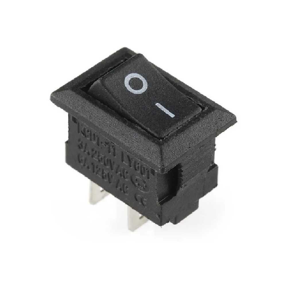 Botones Interruptores Mini Rocker Switch ON/OFF 2 Patas (Pequeño)
