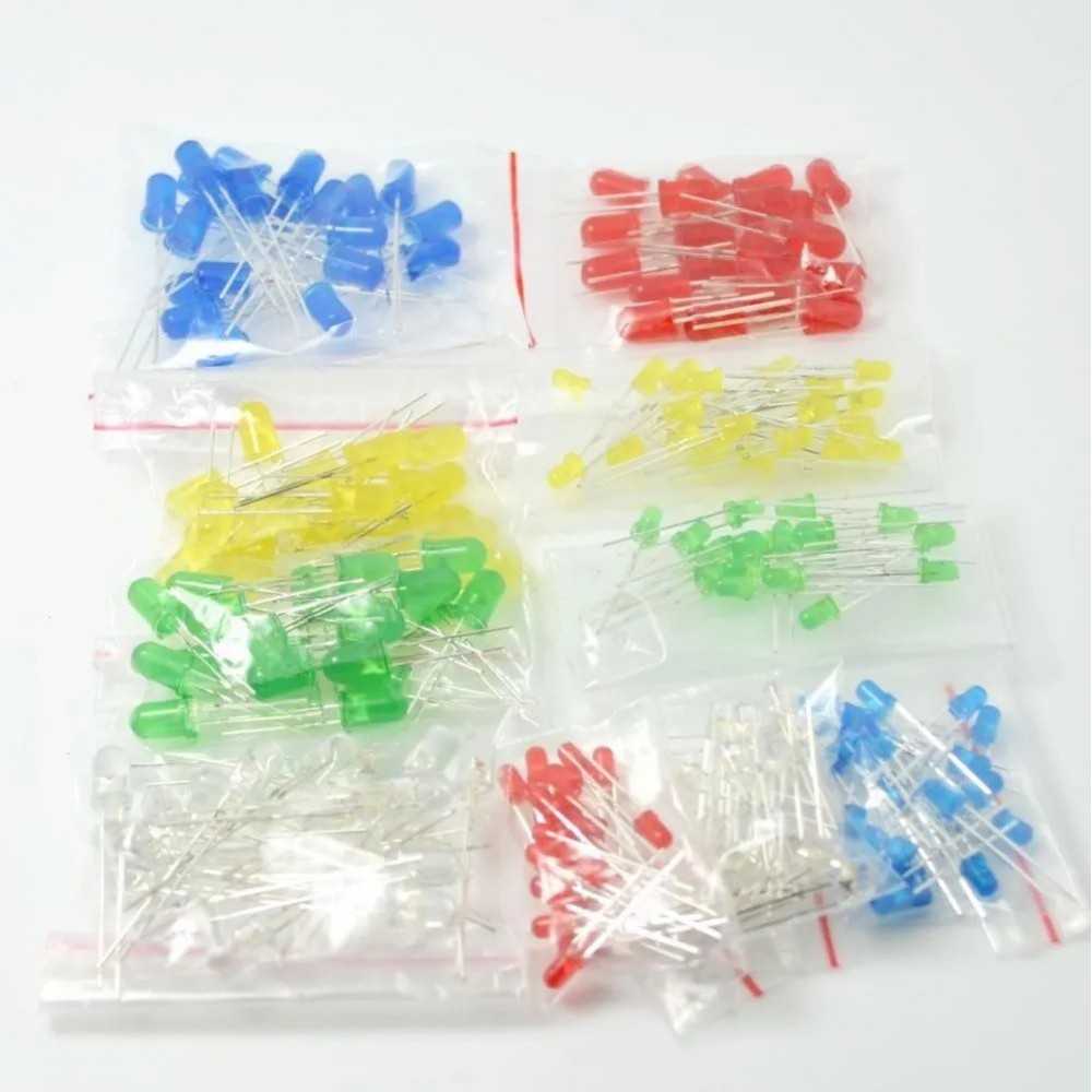 CHANZON 100 Pcs 5mm White LED Diode Lights (Clea Ound