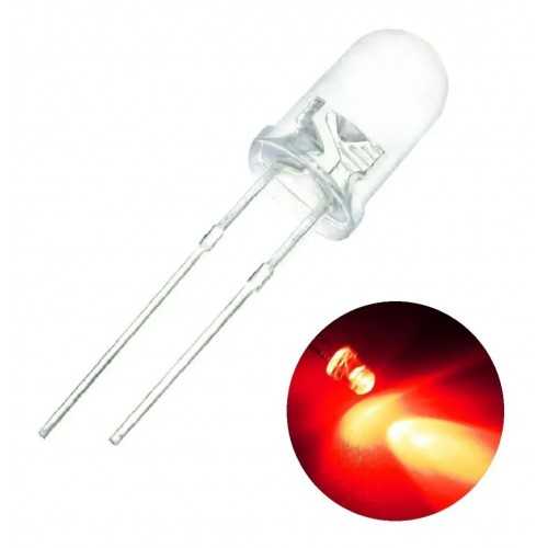 LED Rojo Ultrabrillante 5mm