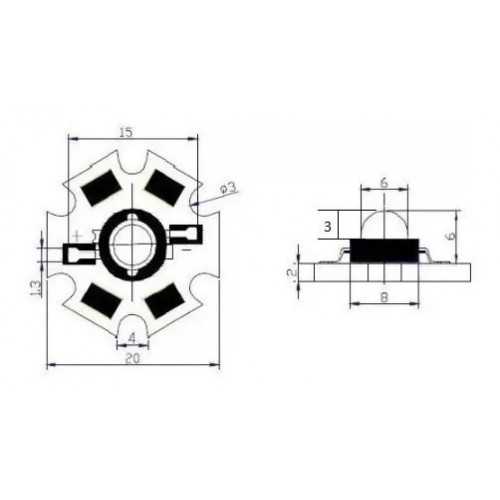 LED SMD 3W Espectro...