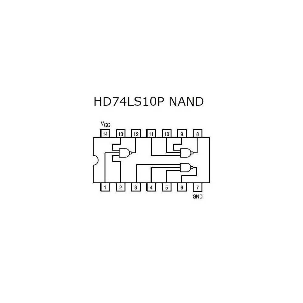 Compuerta Nand De 3 Entradas Hd74ls10p